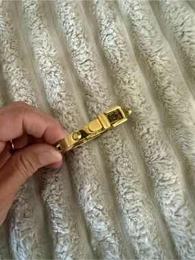Michael Kors Gold-Tone Hinged Bracelet